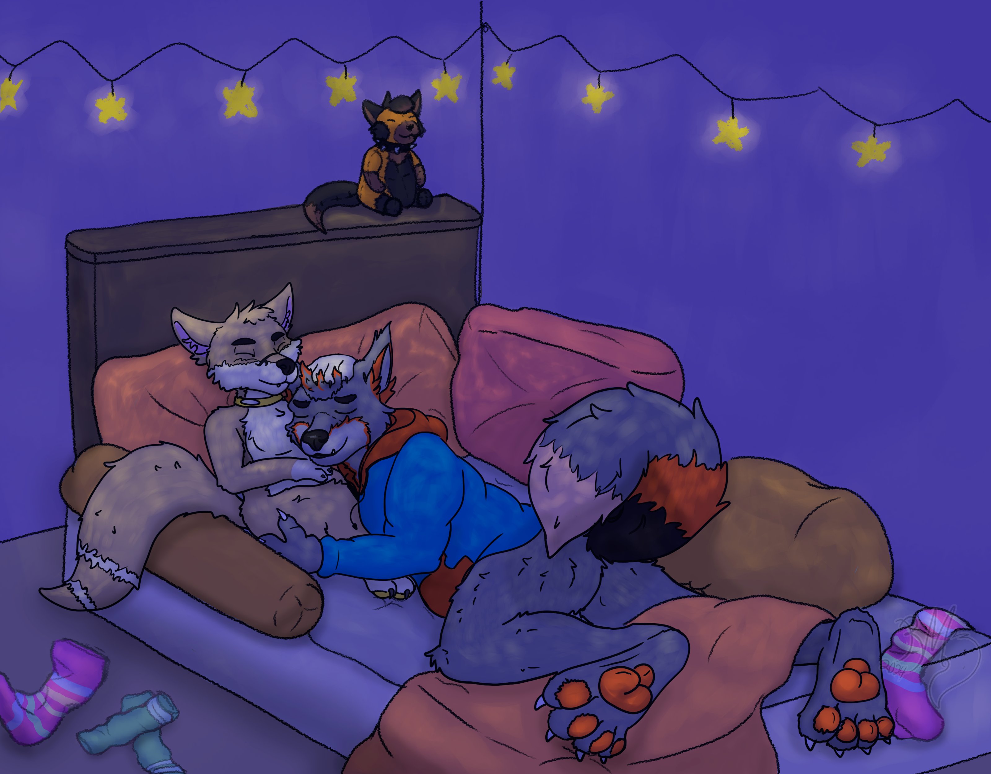 Cuddling by RedMoon